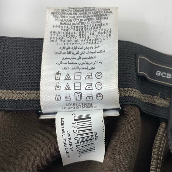 BCBGMAXAZRIA Brown Mason Faux Suede Dark Fatigue Pull On Legging Pants‎ Size XS - Picture 8 of 11